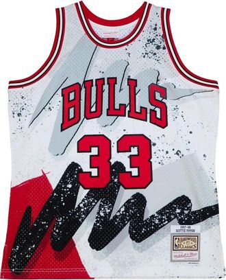 Mitchell & Ness x NBA Chicago Bulls Canotta Scottie Pippen 1997-98 Hyper Hoops Swingman - Bianco