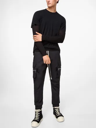 Rick Owens Mens Mastodon slim cargo joggers