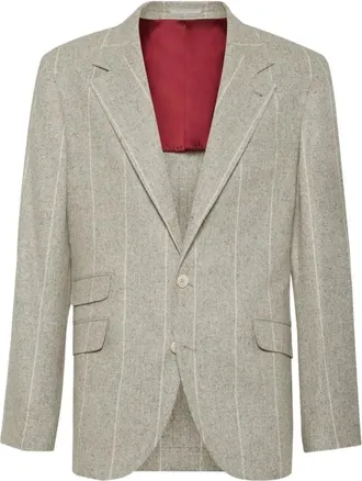 Brunello Cucinelli Heren, Jassen, Grijs, Maat: XL