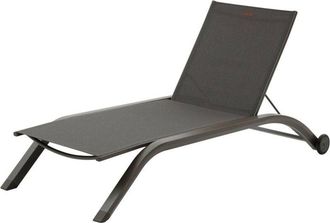 Hesperide Hesperide - Tumbona Jimani Moca Y Pralin&eacute; De 2 Ruedas De Aluminio Y Texaline - Hesp&eacute;ride