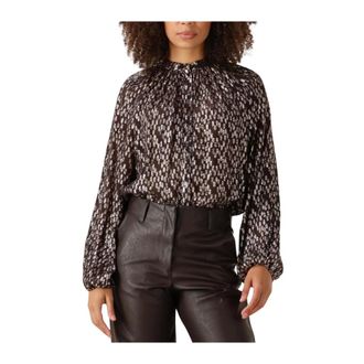 Knit-ted Overhemden, Dames, Zwart, S, Loeka Blouse