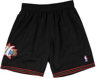 Mitchell & Ness NBA Swingman Shorts Philadelphia 76ers Zwart - Heren - Fitness - Zwart - S - Fitness