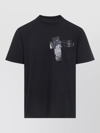 Maison Margiela graphic crew neck short sleeve jersey top