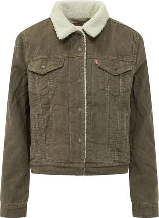 Levi's Lange Pufferjas - Dames - Jassen - Bruin - M - Leer - Jassen