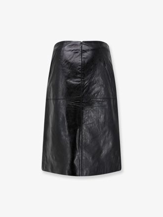 SOEUR Womens Leather Skirt Gwen Black