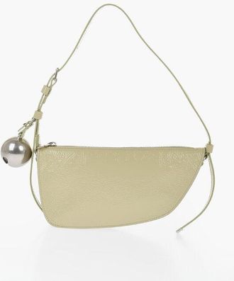Burberry Patent Leather SHIELD SLING Shoulder Bag with Silver-Tone Ch size Unic