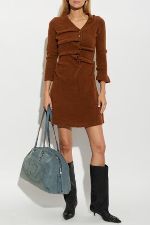 Diesel Dress M-ANITA, Womens, Brown