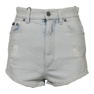 Dolce & Gabbana Denim Shorts, female, Blue, Size: S High Waist Denim Shorts