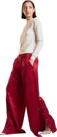Cynthia Rowley Wide Leg Snap Pants in Red at Nordstrom, Size X-Small