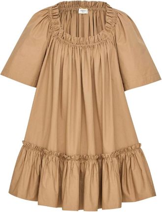 Saint Laurent Kleedjes, Dames, Bruin, M, Short Kleedjes