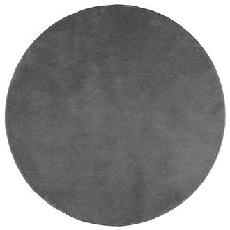 vidaXL Alfombra De Pelo Corto Oviedo Gris Antracita &Oslash; 200 Cm Vidaxl