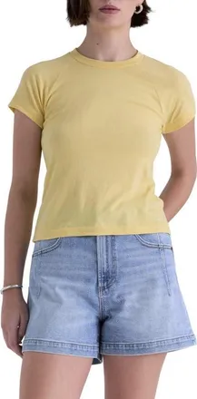 Pistola Denim Ryn Ringer Cotton T-Shirt in Light Tumeric at Nordstrom, Size X-Small