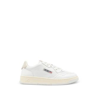 Autry Perforated-toe Suede-trim Sneakers