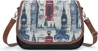 Generic Theme of Uk And London British Flag Crossbody Bags for Women Shoulder Messenger Bag Purse Handbags