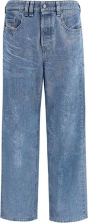 Diesel Straight-Leg Denim Jeans with Vintage-Inspired Wash