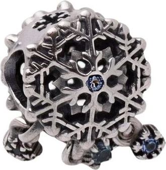 Pandora Icy Snowflake Drop Charm - female - Pandora - Jewellery - Gray - ONE SIZE - Accessories
