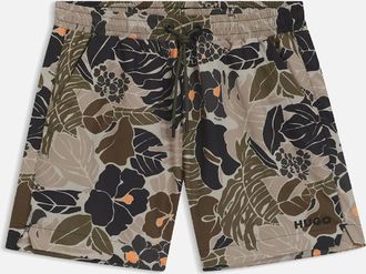 HUGO BOSS Mens Calala Logo Detail Swim Shorts - Green - Size: 37/36/32