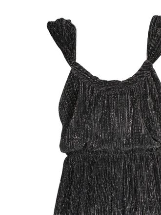 Maje Geplooide playsuit met V-hals - Zwart