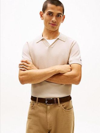 Tommy Hilfiger Smart Casual Regular Fit Honeycomb Polo Shirt