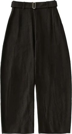 STUDIO NICHOLSON Chatto Pant - Dames - Wijde Broeken - Bruin - S - Katoen - Broeken