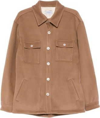 Family Fir$t Milano button-fastening jacket - Brown
