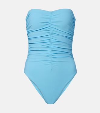 Karla Colletto Basics ruched swimsuit