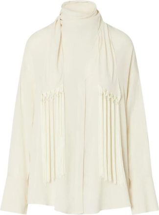 Liu Jo Camicia in cr&ecirc;pe de chine - - Blouses & Shirts - Donna - Beige - M
