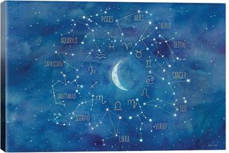 iCanvas Icanvas Star Sign With Moon Landscape By Cynthia Coulter Wall Art