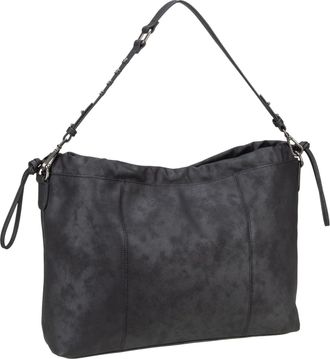 Fredsbruder FREDsBRUDER Rebel At Heart Squeezy Hobo Leather Shoulder Bag Black