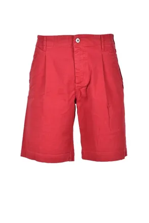 Dirk Bikkembergs Red Bermuda Shorts