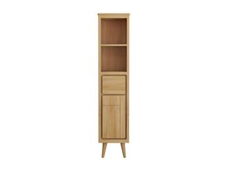 VENTE-UNIQUE.COM Columna de ba&ntilde;o madera color natural claro