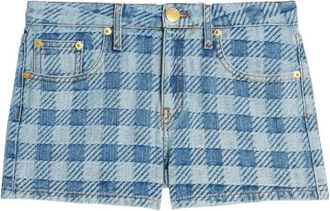 Ami Monogram Denim Shorts - Dames - Denim shorts - Blauw - W30 - Denim - Korte Broeken