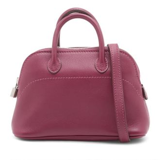 Herm&egrave;s Pre-owned Hermes Micro Mini Evercolor Bolide 1923 WHTJVGK08LKCKO8Z