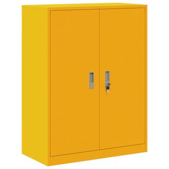 vidaXL Armario De Almacenamiento Amarillo Mostaza 80 X 40 X 105 Cm Vidaxl
