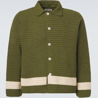 Bode Marsh crochet cotton shirt