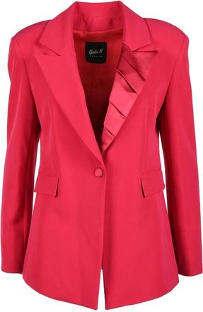 Giulia N. Fuchsia Polyester Stretch Jacket