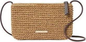 Loeffler Randall Yasmine Raffia Crossbody in Espresso at Nordstrom Rack