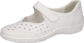 Waldl&auml;ufer Riemchenballerina WALDL&Auml;UFER HENNI, Damen, Gr. 4,5 (37,5), weiss (wei&szlig;), Nappaleder, unifarben, Schuhe Riemchenballerina, Komfortschuh, Halbschuh in K