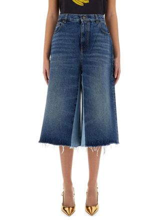 Chlo&eacute; Blue Patchwork Shorts