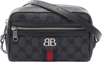 Balenciaga Pre-owned Cross Body Bags, female, Black, Size: ONE SIZE Pre-owned Canvas balenciaga-bags
