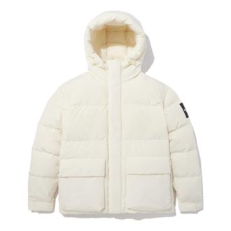 The North Face Logo Puffer Jacket White NJ1DN58L
