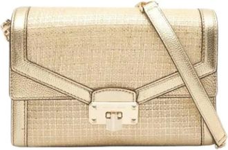 Michael Kors Pre-owned Cross Body Bags, female, Yellow, Size: ONE SIZE Pre-owned Leather Crossbody Bag