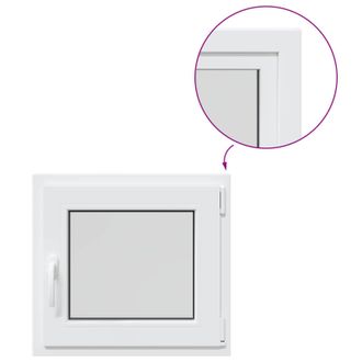 vidaXL Ventana De S&oacute;tano Risor 55 X 50 Cm Pvc Y Vidrio Vidaxl