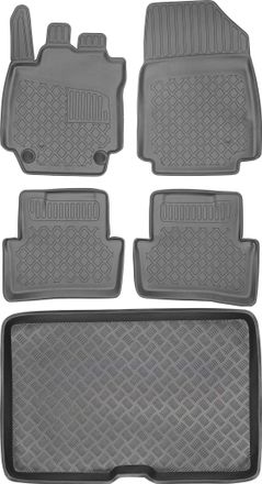 OEM Juego De Alfombrillas Para Coche Y Maletero Para Renault Captur I Crossover (2013-2019)