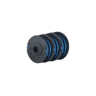 Elle Paquete De 3 Carretes De Hilo Doble Ryobi, De 1,65 Mm De Di&aacute;metro, Para Desbrozadoras El&eacute;ctricas Rac123