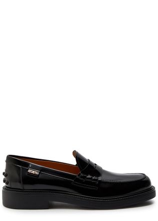 Tod's Gomma Patent Leather Loafers - Black - 37 (IT37 / UK4)