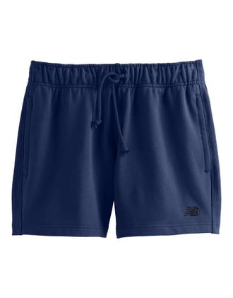New Balance Athletics - Pantaloncini da 13 cm in spugna blu navy