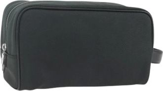 Louis Vuitton Pre-owned Clutches, female, Green, Size: ONE SIZE Pre-owned Leather Clutch