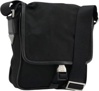 Prada Pre-owned Cross Body Bags, female, Black, Size: ONE SIZE Pre-owned Vintage Shoulder Bag