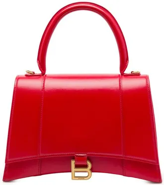 Balenciaga Pre-owned Balenciaga Medium Shiny Box Calfskin Hourglass Top Handle Bag Ladies S00TIPPK7RL21NH8